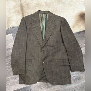 Vintage Harridge Row At Bond’s 100% Pure Wool  Herringbone 42 Men’s Suit Jacket